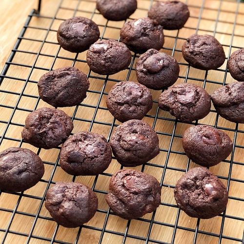 Mini Double Chocolate Chip Cookies | Wondercook