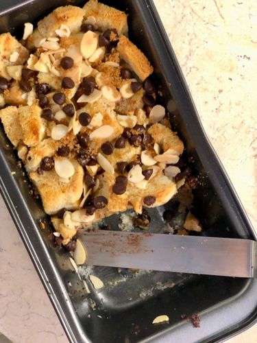 Chocolate Chip Walnut Bread Butter Pudding | Wondercook
